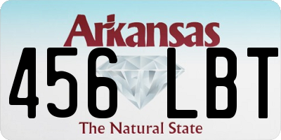 AR license plate 456LBT