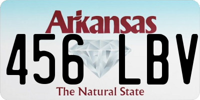 AR license plate 456LBV