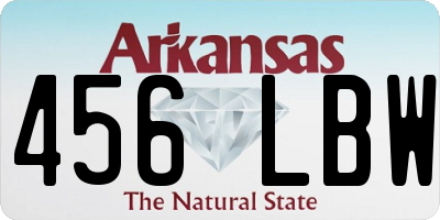 AR license plate 456LBW