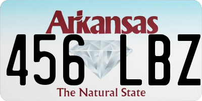 AR license plate 456LBZ