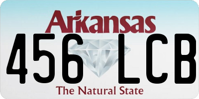 AR license plate 456LCB