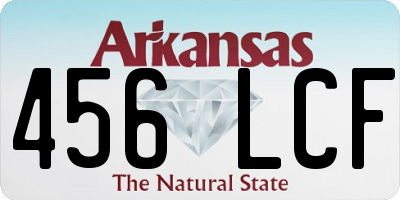 AR license plate 456LCF