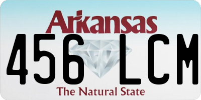 AR license plate 456LCM
