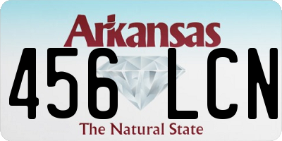 AR license plate 456LCN