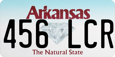 AR license plate 456LCR