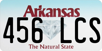 AR license plate 456LCS