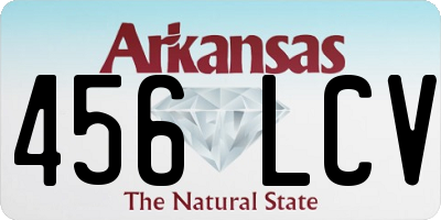AR license plate 456LCV