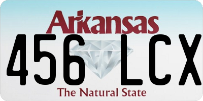AR license plate 456LCX