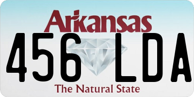 AR license plate 456LDA