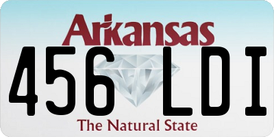 AR license plate 456LDI