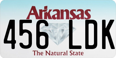 AR license plate 456LDK