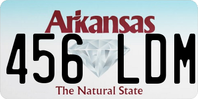 AR license plate 456LDM