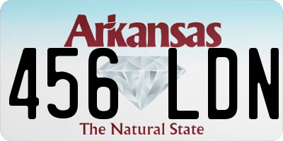 AR license plate 456LDN