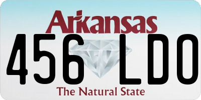 AR license plate 456LDO