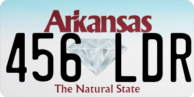 AR license plate 456LDR