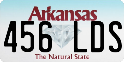 AR license plate 456LDS