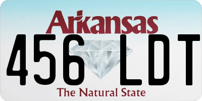 AR license plate 456LDT
