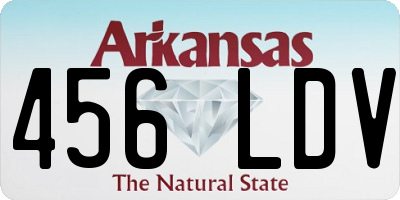 AR license plate 456LDV