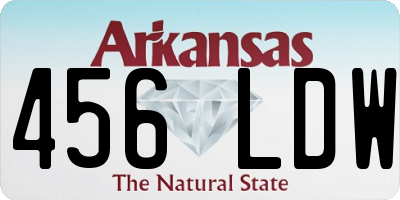 AR license plate 456LDW