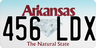 AR license plate 456LDX