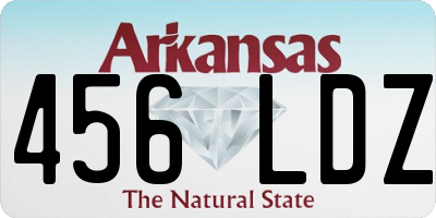 AR license plate 456LDZ