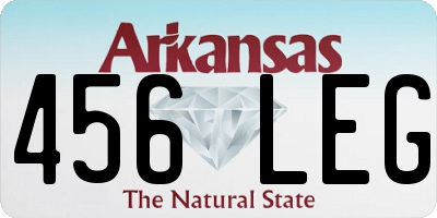 AR license plate 456LEG