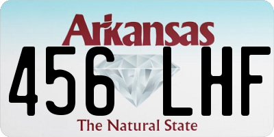 AR license plate 456LHF