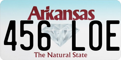 AR license plate 456LOE