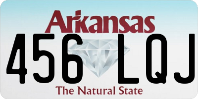 AR license plate 456LQJ