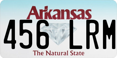 AR license plate 456LRM