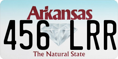 AR license plate 456LRR