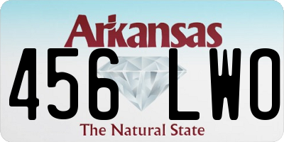 AR license plate 456LWO