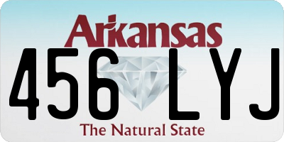 AR license plate 456LYJ