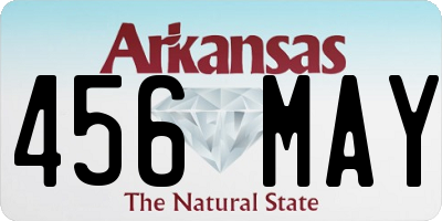 AR license plate 456MAY