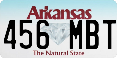 AR license plate 456MBT