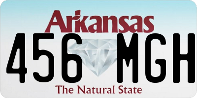 AR license plate 456MGH