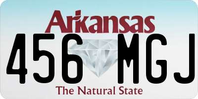 AR license plate 456MGJ