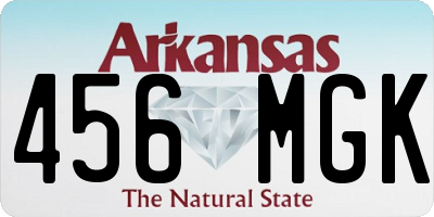 AR license plate 456MGK
