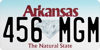 AR license plate 456MGM