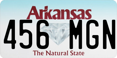 AR license plate 456MGN