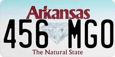 AR license plate 456MGO