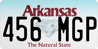 AR license plate 456MGP