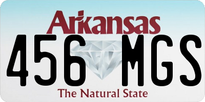 AR license plate 456MGS