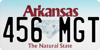 AR license plate 456MGT