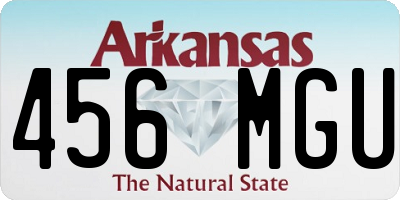 AR license plate 456MGU