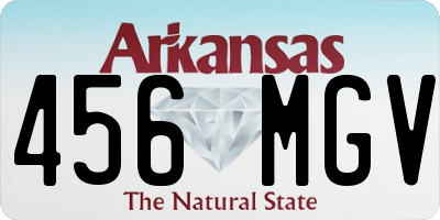AR license plate 456MGV