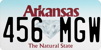 AR license plate 456MGW