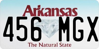 AR license plate 456MGX