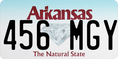 AR license plate 456MGY
