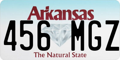 AR license plate 456MGZ